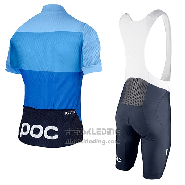 2017 Fietskleding POC Fondo Elements Lichtblauw Korte Mouwen en Koersbroek